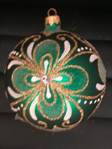 Große 10 cm Glas Handarbeit Weihnachtsschmuck Blase Handarbeit in Ukraine - Bild 49 von 76