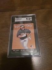  1995  Sp Mark Mcgwire Platinum Power Upside Down Die Cut SGC 9.5 MT+ G000967