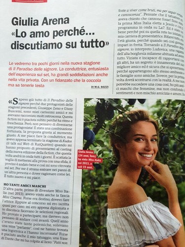 ITALIAN MAGAZINE CONFIDENZE N 37 9/18 GIULIA ARENA VIOLA DAVIS CATE BLANCHETT - Photo 3 sur 4