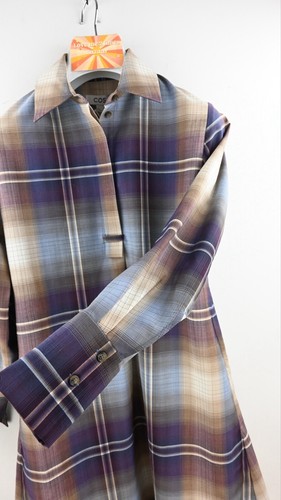 COS recycled polyester & wool blend checked mini shirt dress size EU36/UK8 BNWT - Picture 5 of 10