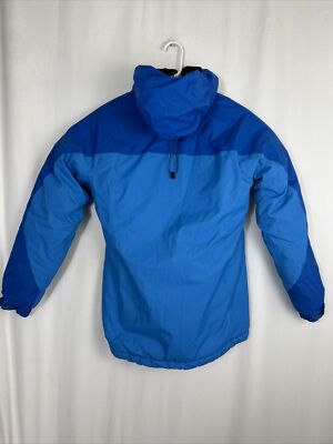 LL Bean Ladies Winter Jacket 290711 Size S Hooded Lined Blue Full