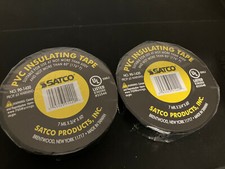 Satco Insulating Tape 7 mil x 3/4' x60 ELECTRIC ELECTRICAL TAPE 2 ROLLS 