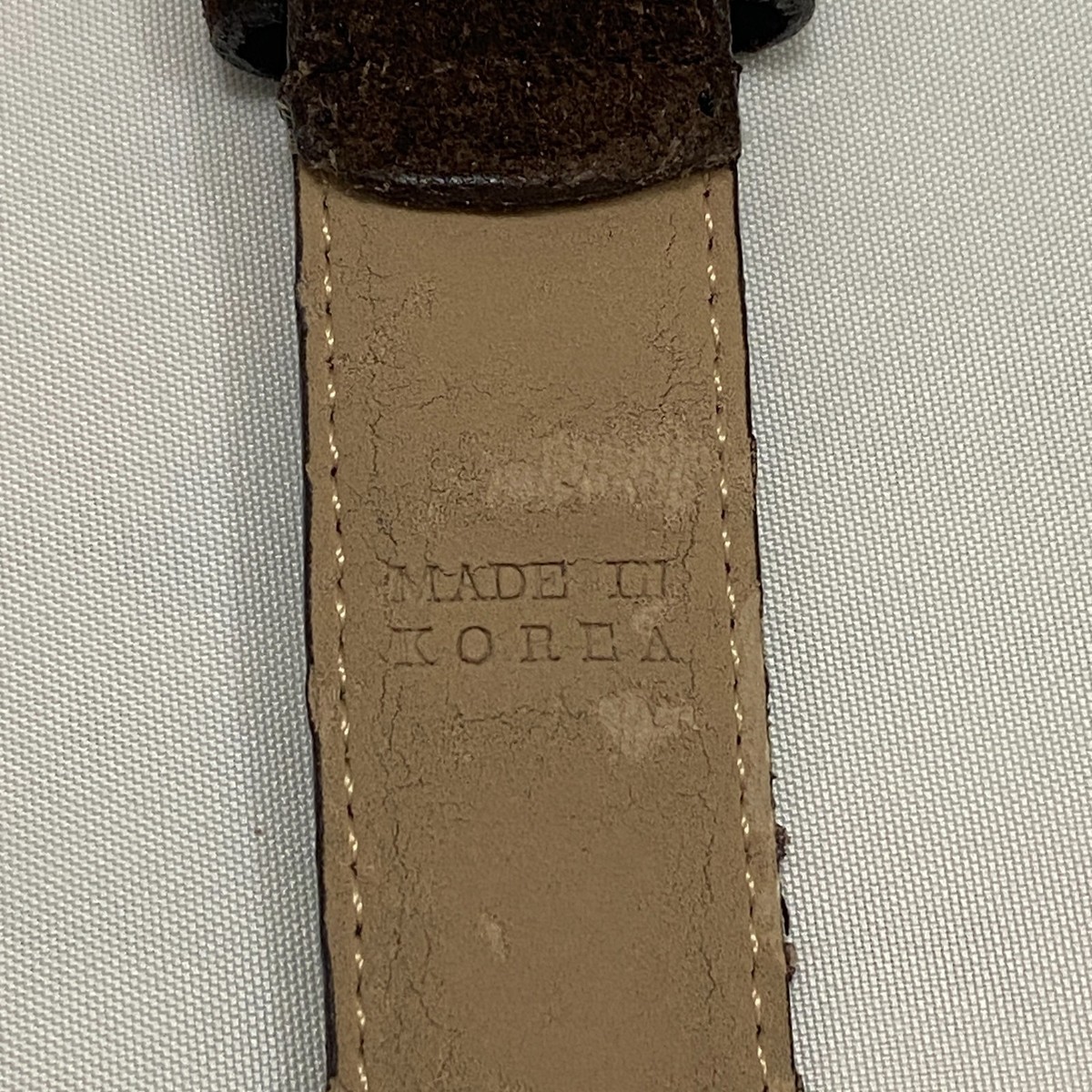 Vintage 70s 80s Anne Klein for Calderon Suede Leather Belt 