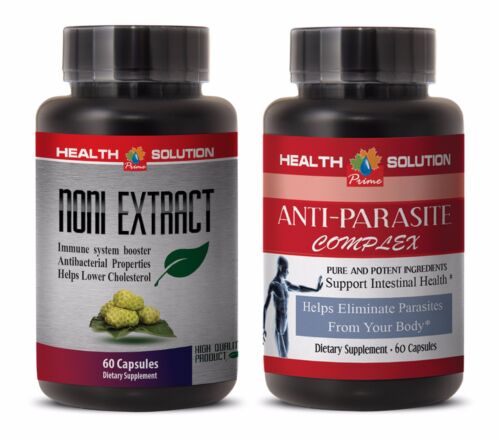 Parasites cleanse for humans - NONI - ANTI PARASITE COMBO - noni capsules organiques - Photo 1/12