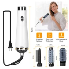 For Hair Blow Dryer Volumizer Straightener Curler Comb Hot Air Brush 3 in 1 NEW
