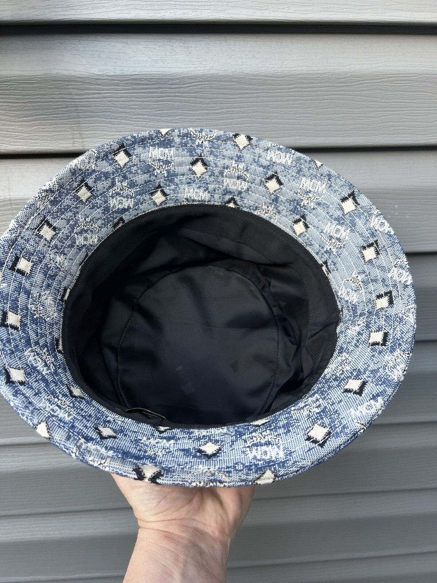 MCM Visetos Monogram Logo Bucket Hat | eBay