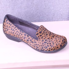 DANSKO Flats Women 6.5US 37EU Leather Cheetah Leopard Print OLIVIA Calf Hr Shoes