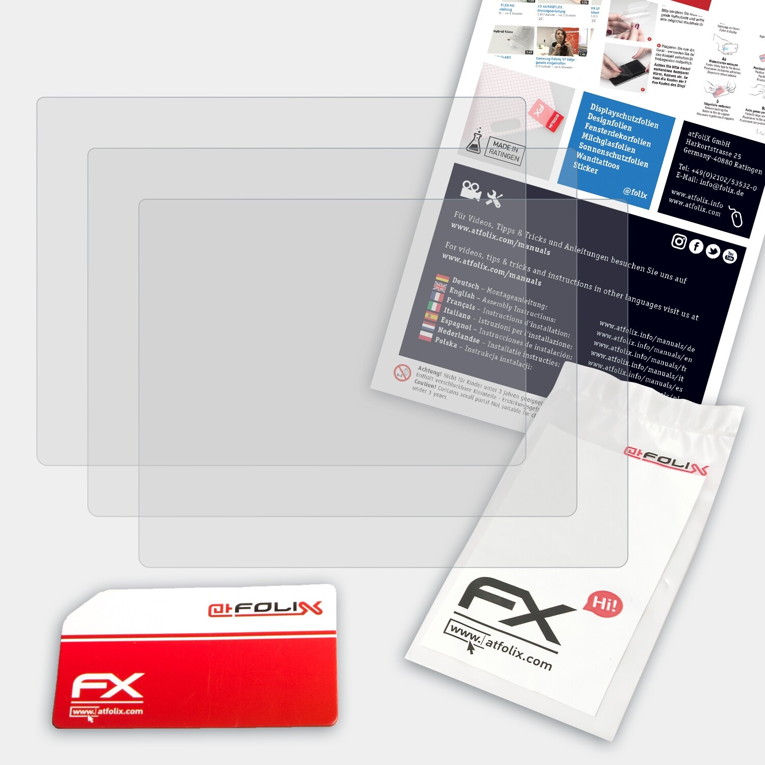 Film de protection montre connectée atFoliX convient pour Lamax BCool