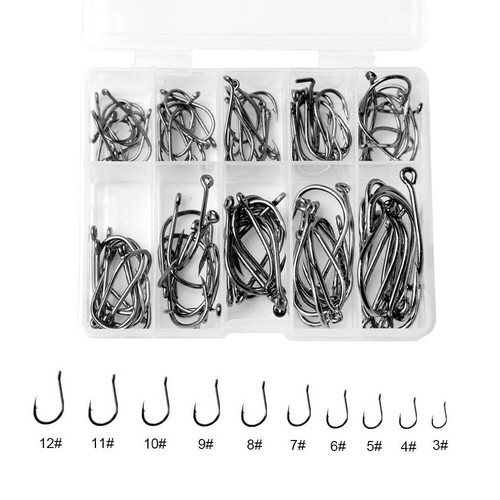 100-300x Octopus Beak Suicide Fishing Hooks Chemically Sharpened Tackle 3-12 - Picture 16 of 16