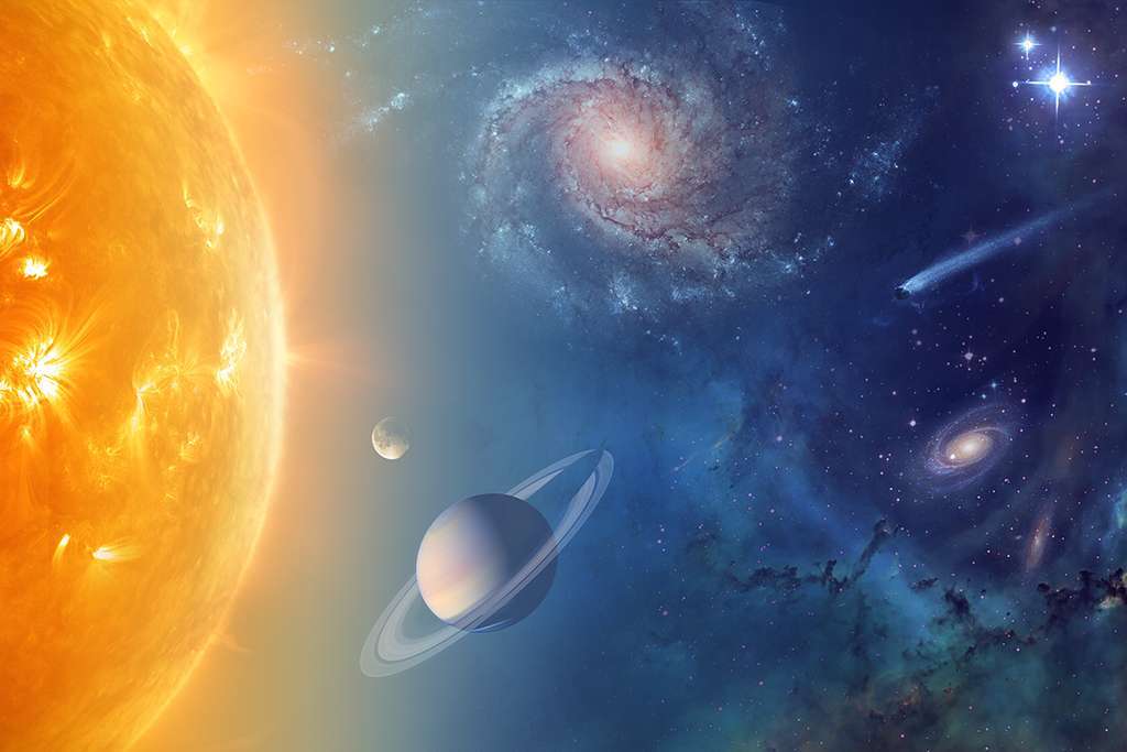 Toile tableaux univers planète pour créer une chambre enfant astro