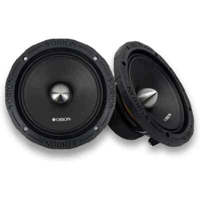 2 Orion Audio 1400W 6.5'' Mid Range 4 Ohm Bullet Car Loud Speakers Pair XTX654