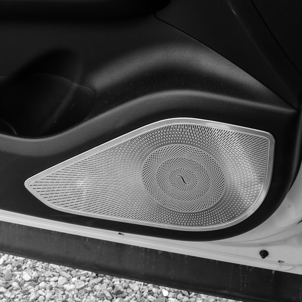 Stainless steel Side Door Speaker Decoration cover For Hyundai Tucson