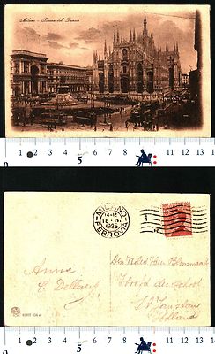MILANO (MI) - Schöne Aussicht Auf Den Domplatz - Jahr 1925 Gut Erhalten - 30390