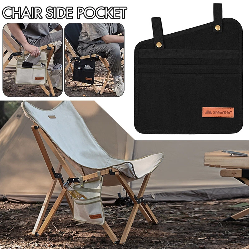 Camping Chair Side Storage Bag Pocket Portable Armrest Hanging