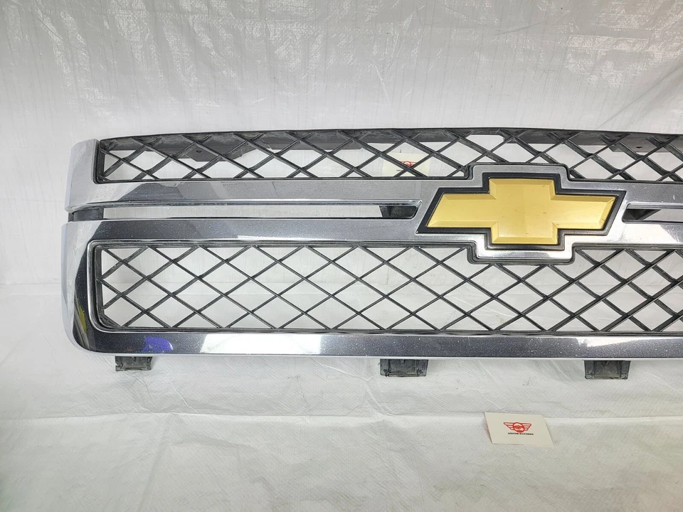 2011-2014 Chevrolet Chevy Silverado 2500HD 3500HD Grille Front Grill Chrome OEM Foto 4 de 4