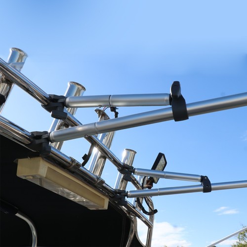 Rocket Launcher Bimini Top Extender (L)1.52x(W)1.82m UV-treated AIRFLOW - Grey - Picture 6 of 11