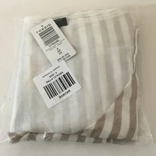 Torrid Plus Size 4 Taupe & White Stripe Chiffon Double Layer Tank NEW NWT