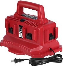 6-Port Rapid Battery Charger for Milwaukee 18V M--18 Battery 48-11-1850 11-1840