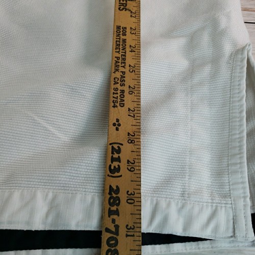 Top blanco Fuji Suparaito ligero para hombre brasileño Jiu-Jitsu BJJ Gi artes oscuras - Imagen 8 de 15