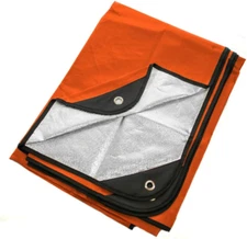 Heavy Duty Survival Blanket – Insulated Thermal Reflective Tarp - 60" X 82". All