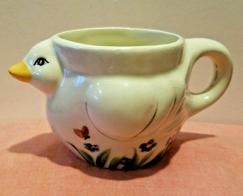 Rare Sherry Smith Coffee Cup Handmade/Painted Studio Pottery Duckling - Bild 1 von 5