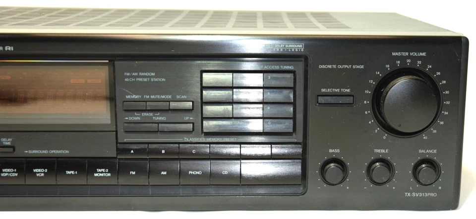 ONKYO TX-SV313PRO Audio Video Control Tuner Amplifier w/Phono Input-No Remote - Image 3 of 4