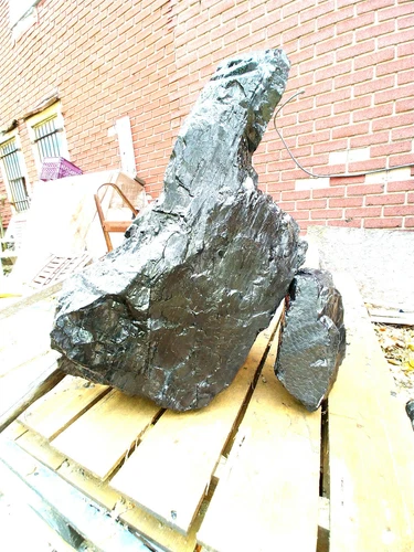 GLASS TYPE Anthracite Coal 82.4 lb  one lump N.E. Penn. 50% off sale