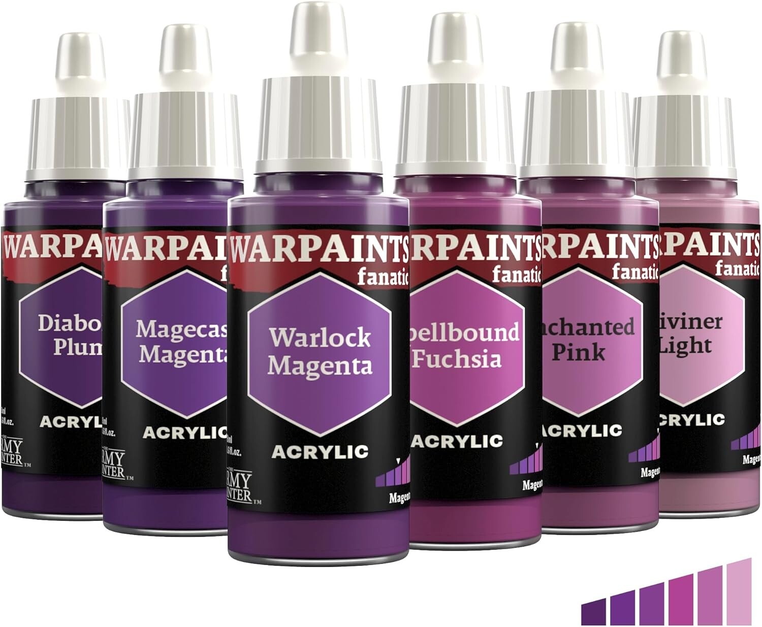 Армейский художник рисует боевые раскраски Fanatic Flexible Triad - Набор красок Magentas из 6 новых 5690₽