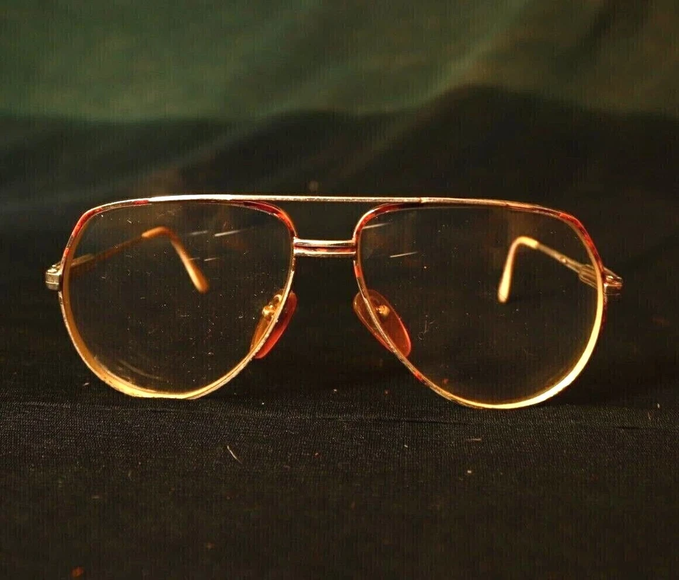 Marco de gafas francés vintage, gafas estilo aviador, gafas grandes para hombre Foto 2 de 4