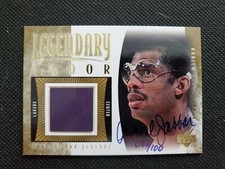 2001-02 KAREEM ABDUL-JABBAR UD LEGENDS LEGENDARY FLOOR AUTO SP INSERT #93/100!
