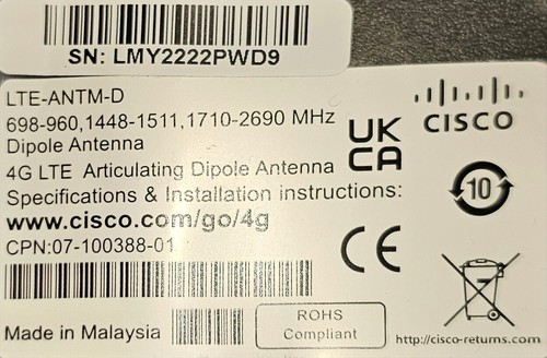 Antenne Cisco 4G-LTE-ANTM-D - Photo 5/5