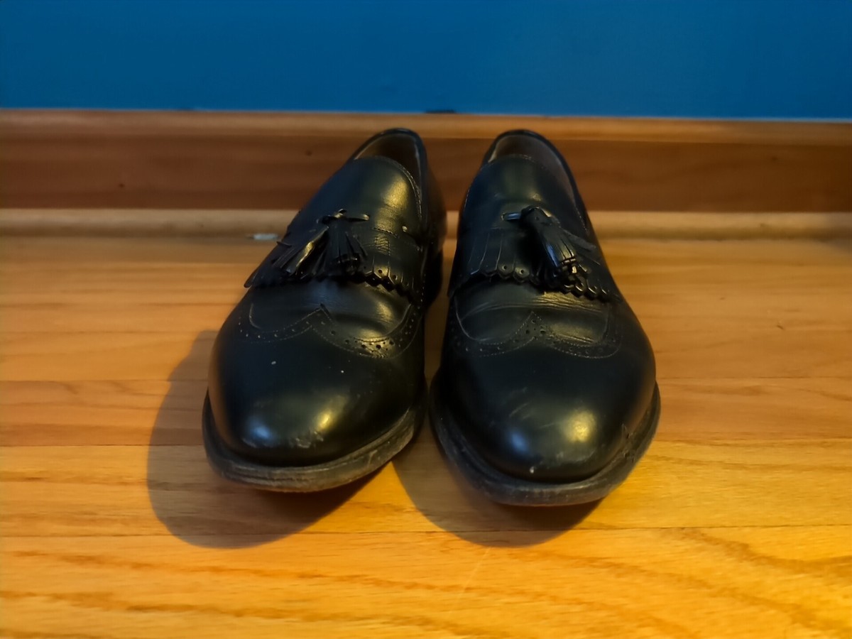 JOHNSTON & MURPHY Aristocraft black leatherloafers Vintage 70s Johnston & Murphy Aristocraft Black Tassel  main image 3