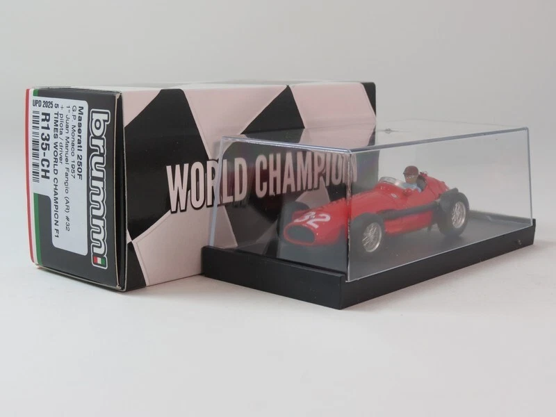 Brumm Maserati 250F #32 Fangio World Champion 1957 GP Monaco 1/43 R135-CH 2025 - Immagine 2 di 4
