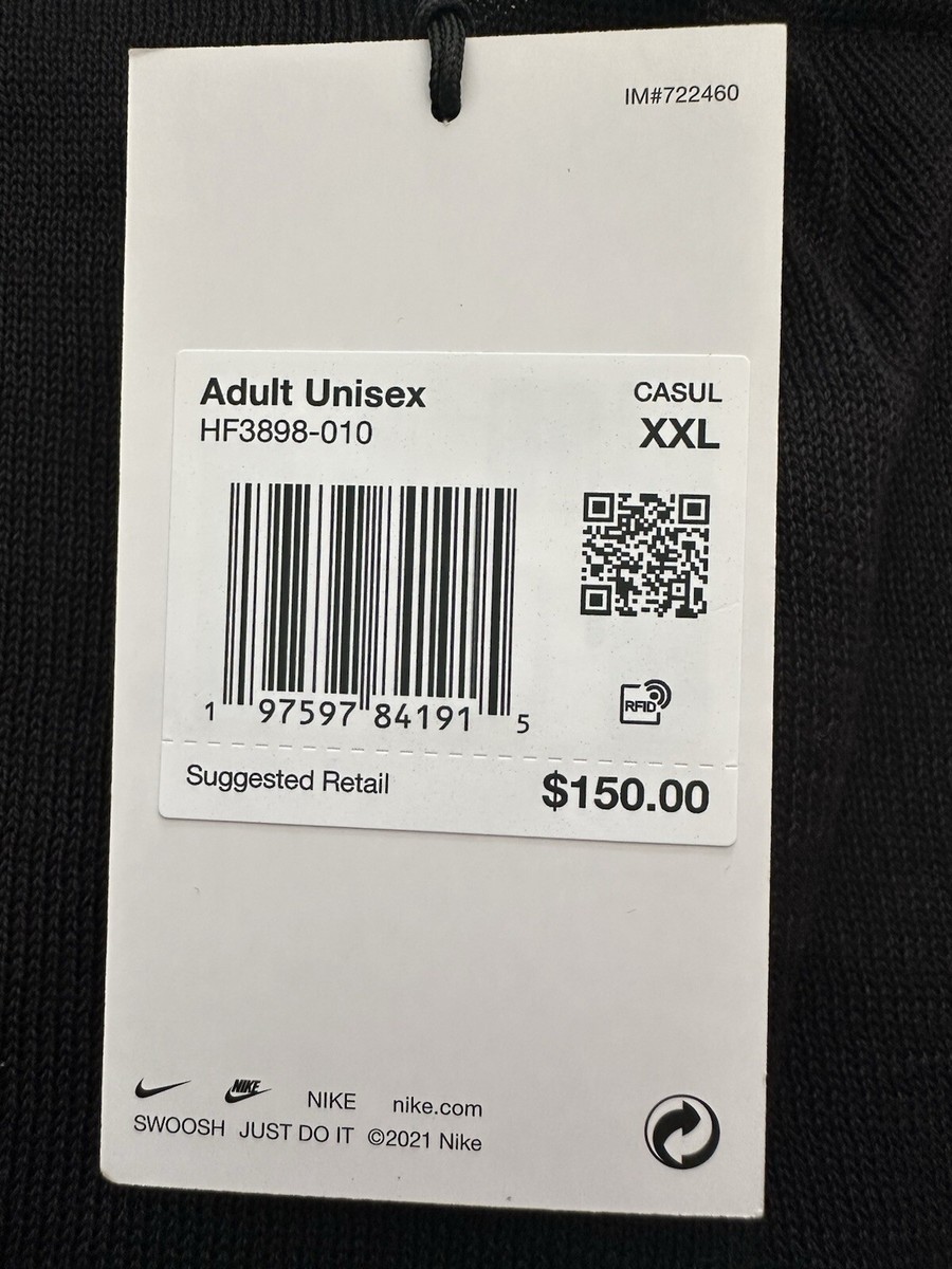 Size XXL - Nike x Stussy Long Sleeve Knit Jersey Black SS24