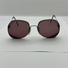 Vintage Luxottica Delta Brown Oval Half Rim Italy Sunglasses Prescription