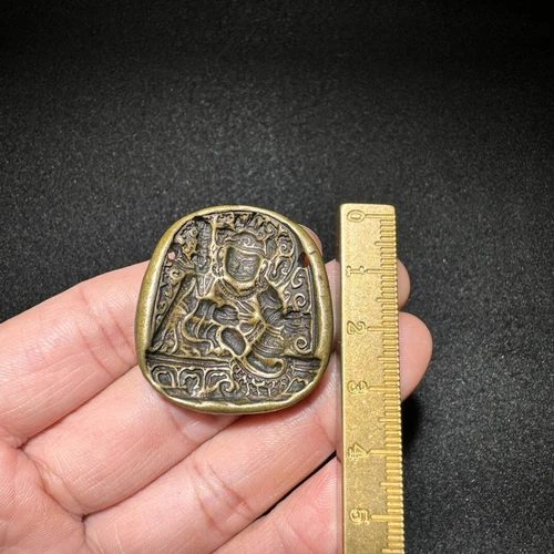 Old Chinese Tibetan Buddhism Copper Wipe the Buddha mould seal - Picture 2 of 5