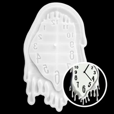Melting CLOCK Silicone Mold AU