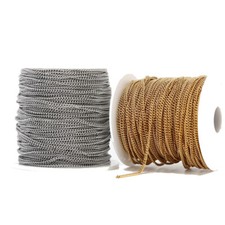10meters Stainless Steel Gold/Silver Rolo 2mm Chains for DIY Jewelry Making