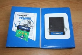 Jeu Mattel Intellivision Tennis Complet Notice et 2 Overlays (no nintendo nes)