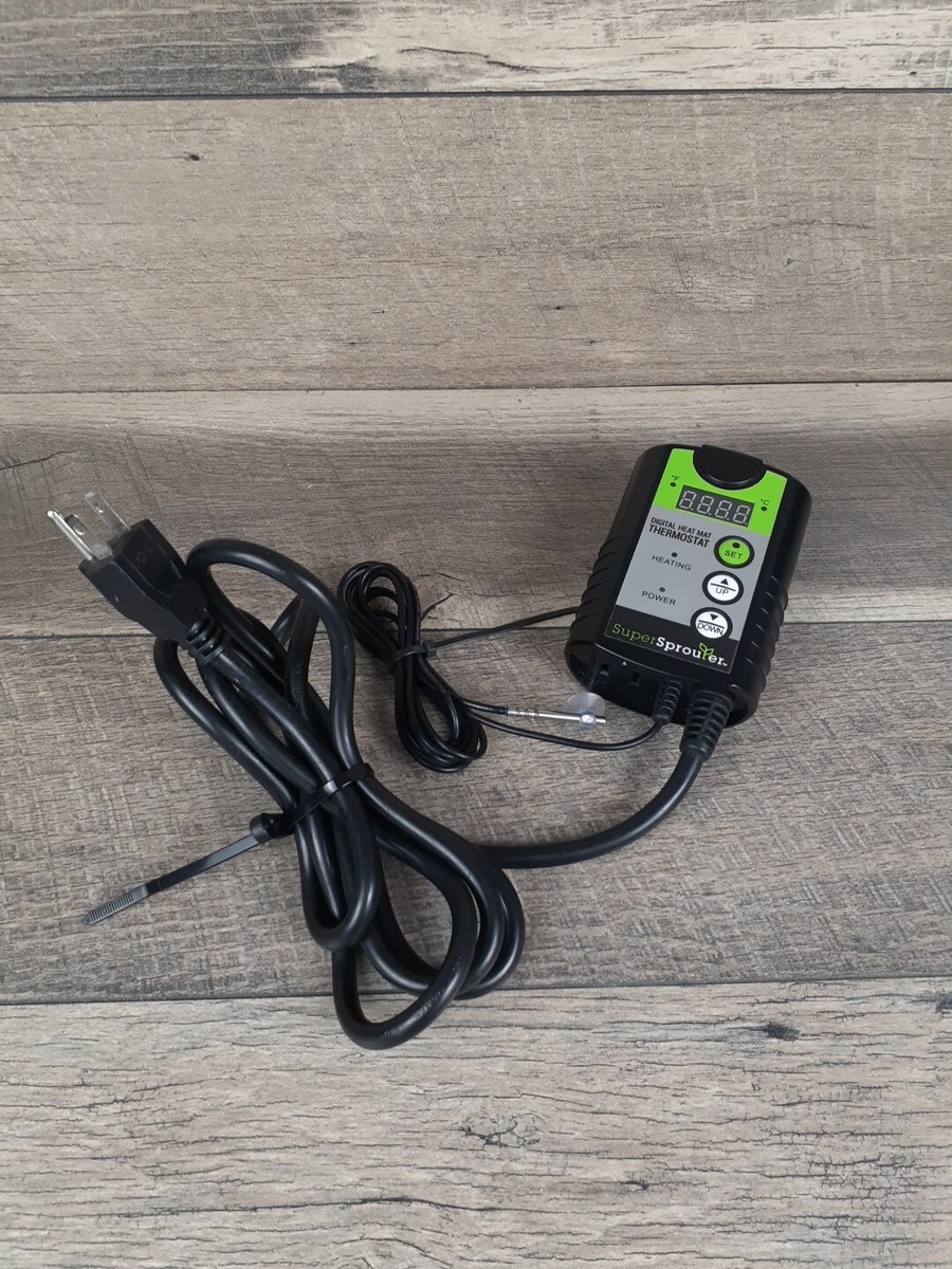 Super Sprouter Seedling Heat Mat Digital Thermostat Control The