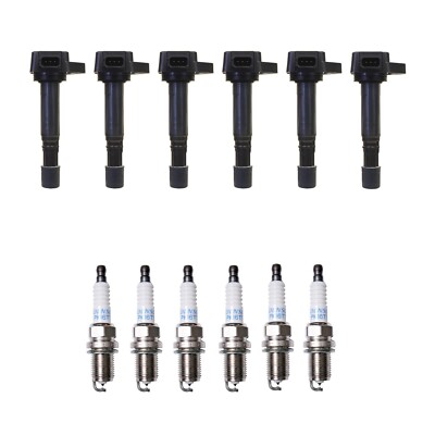 Denso 6 Ignition Coils & 6 Platinum TT Spark Plugs 0.040 Kit For Honda 3.5 V6