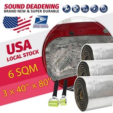 Car Engine Hood Firewall Heat Shield Insulation Sound Deadener Deadening Pad Mat