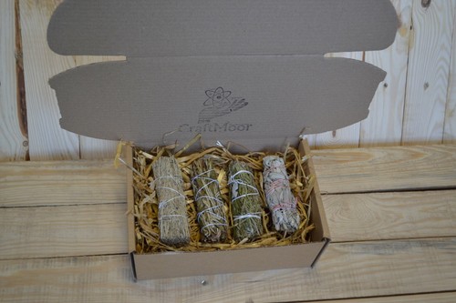 Sage Smudge Stick Variety 4 Pack - White Sage, Blue Sage, Yerba Santa, Rosemary - Picture 4 of 6