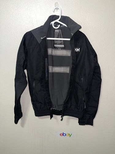 Helly Hansen Women’s Lined, Black, Size Small, Windbreaker Rain Jacket J-266 - Picture 3 of 10