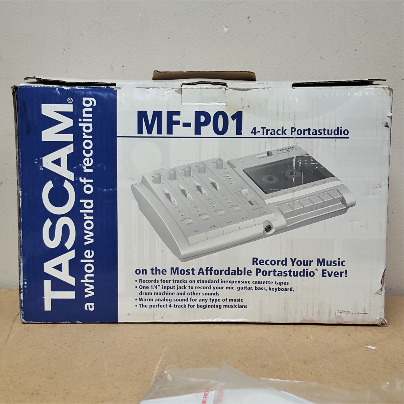 TASCAM Portastudio MFP01 4Track Cassette Recorder (Pwrs On) Used