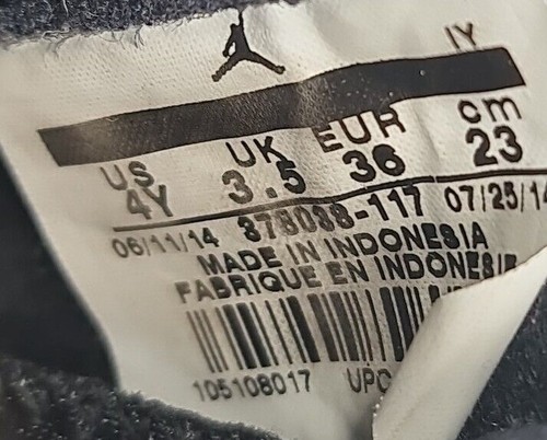 nike air jordan 11 retro bg uk Größe 3,5 Concord Weiß Blau EU 36 US 4Y Damen - Bild 15 von 16