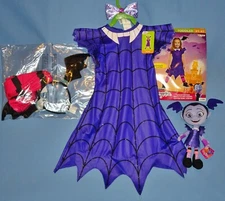 Disney Vampirina Costume girls 3T-4T-Headpiece-Leggings-Hairbow-plush doll-10" 