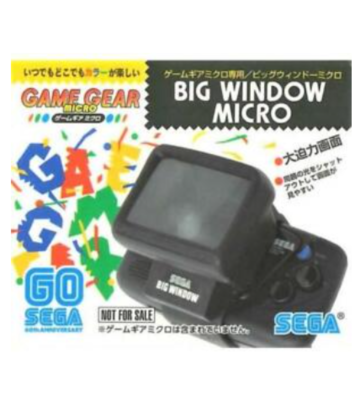 SEGA Game Gear Micro Black Blue Yellow Red White Big Window Micro