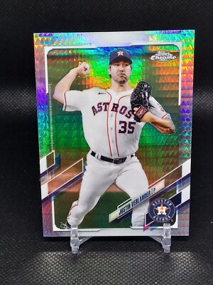 2021 Topps Chrome Justin Verlander X-Fractor #122 2022 AL CY YOUNG   Astros 