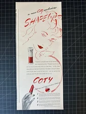 Vintage 1940s Coty Lipstick Print Ad